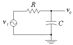 RC low-pass circuit